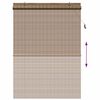 vidaXL Estores de rolo com cortinas Manual Castanho 150 x 220 cm Bambu