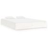 vidaXL Estrutura de cama super king pinho maci&ccedil;o 180x200 cm branco