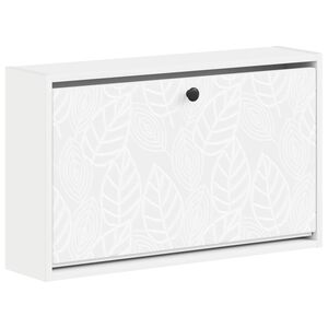 vidaXL Arm&aacute;rio de Sapatos de Parede DELFT 71 x 17 x 43 cm Branco