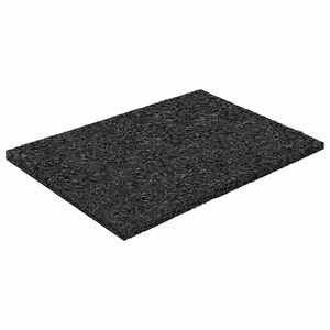 vidaXL Tapete de P&aacute;tio em Granulado de Borracha Preto 6 x 9 x 0,3 cm