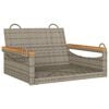 vidaXL Banco baloi&ccedil;o 63x62x40 cm vime PE cinzento