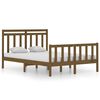 vidaXL Estrutura cama pequena de casal 120x190 cm madeira castanho-mel