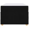 vidaXL Estrutura da Cama com colch&atilde;o Preto 90 x 190 cm tecido