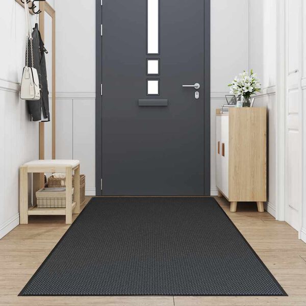 vidaXL Capacho 115x500 cm preto