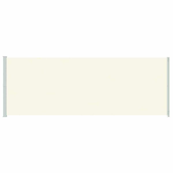 vidaXL Toldo lateral retr&aacute;til para p&aacute;tio 220x600 cm cor creme