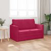 vidaXL Sof&aacute;-Cama 110cm Vinho Vermelho Veludo