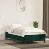 vidaXL Estrutura de cama sem colch&atilde;o 90x200 cm veludo verde-escuro