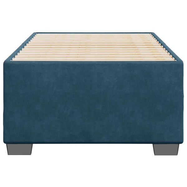 vidaXL Estrutura de cama 90x190 cm veludo azul