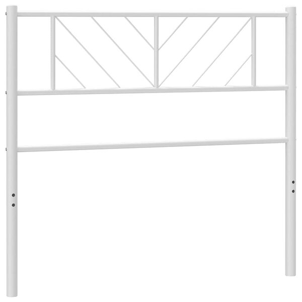 vidaXL Cabeceira de cama 100 cm metal branco