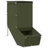 vidaXL Comedouro para Coelhos Verde Oliva 12,5 x 26 x 28,5 cm