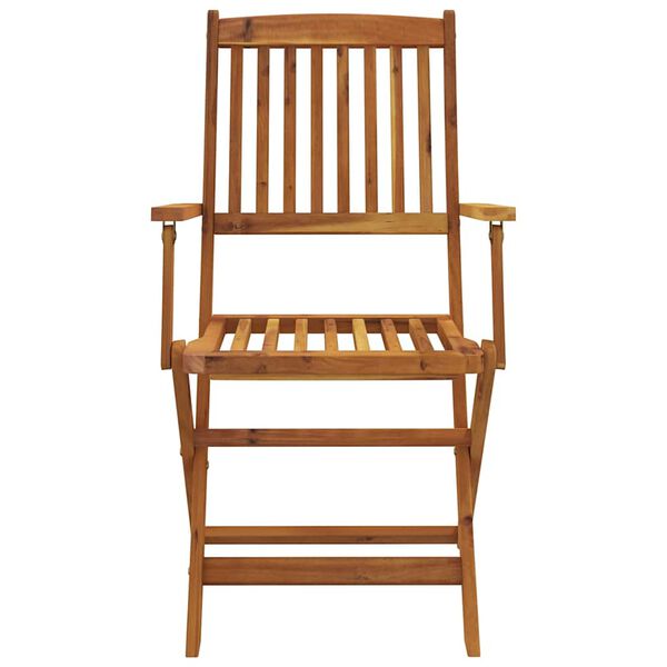 vidaXL 7 pcs conjunto jantar dobr&aacute;vel p/ jardim madeira ac&aacute;cia maci&ccedil;a