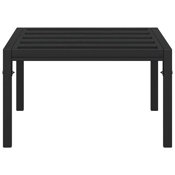 vidaXL Mesa de centro para jardim 60x60x35 cm aço preto