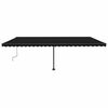 vidaXL Toldo retr&aacute;til manual com LED 600x300 cm antracite