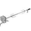 vidaXL Espeto Rotisserie de churrasqueira + motor profissional, aço 900 mm