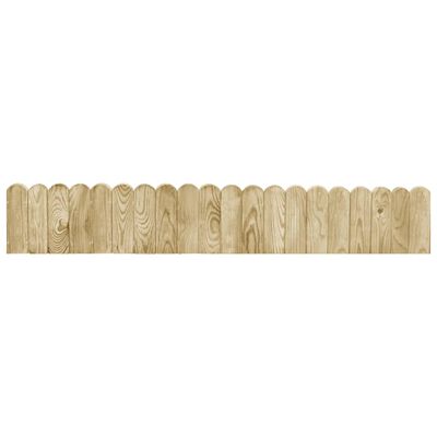 vidaXL Bordaduras em rolo 2 pcs 120 cm madeira de pinho impregnada