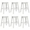 vidaXL Conjunto de Bar do Jardim 6 unid. Branco HDPE