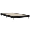 vidaXL Estrutura de cama 90x190 cm derivados de madeira preto