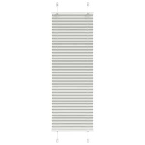 vidaXL Cinzento Luz Plissada Cega 40x100 cm Largura Tecido 39,4 cm