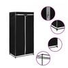 vidaXL Roupeiro 75x50x160 cm preto