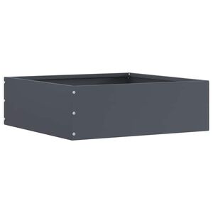 vidaXL Acabamento para Gramado 40 x 40 x 13 cm A&ccedil;o Antracite