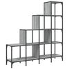 vidaXL Estante 122x30x132 cm derivados de madeira e metal cinza sonoma