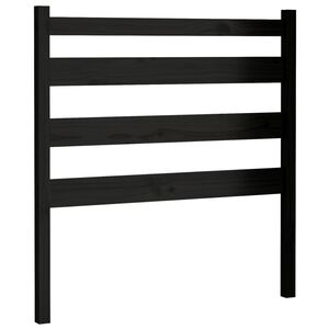 vidaXL Cabeceira de cama 106x4x100 cm pinho maci&ccedil;o preto