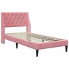 vidaXL Estrutura da Cama com cabeceira Rosa 80 x 200 cm Veludo