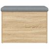 vidaXL Banco de arruma&ccedil;&atilde;o Carvalho Sonoma 62x42x45 cm Madeira engenheirada