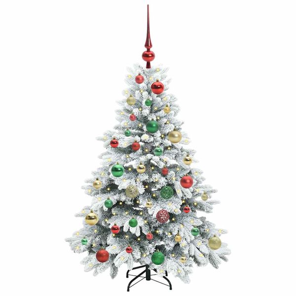 vidaXL &Aacute;rvore de Natal Artificial com 150 LEDs Branco 120 cm PE e PVC