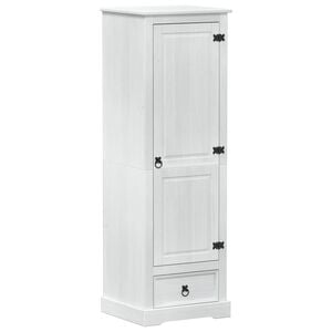 vidaXL Guarda-roupas com gaveta com prateleira Branco 55 x 50 x 170 cm