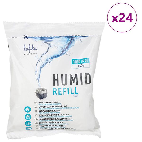 Lafita Recargas absorventes de humidade 24 unidades 450 g