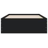 vidaXL Estrutura de cama c/ gavetas 100x200 cm derivados madeira preto