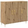 vidaXL Buffet Carvalho Artesanal 90 x 34 x 80 cm Derivados de Madeira