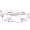 vidaXL Estrutura da Cama com cabeceira Castanho 180 x 200 cm