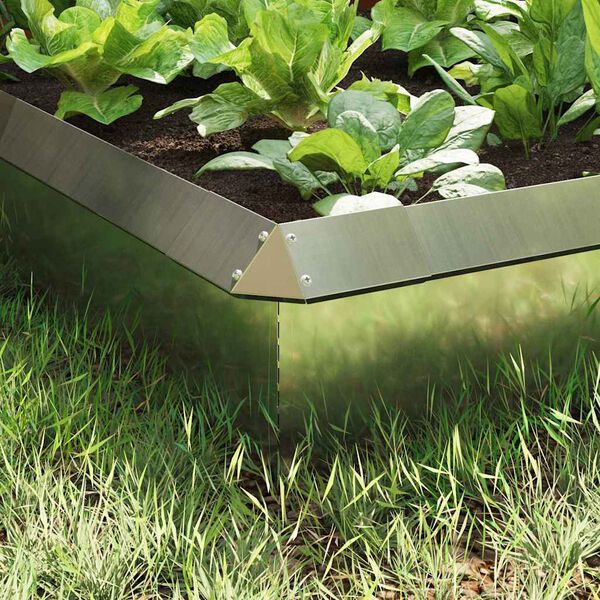 vidaXL Cercas de caracol 8 pcs Prateado A&ccedil;o Galvanizado