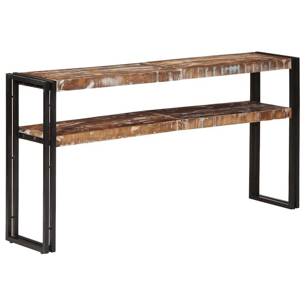 vidaXL Mesa consola 150x30x75 cm madeira recuperada maci&ccedil;a