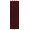 vidaXL Cortinas opacas 2 pcs Vinho Vermelho 140 x 260 cm Veludo