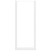 vidaXL P&eacute;s de mesa de bar em forma de U, 2 pe&ccedil;as, branco, 40x (110-111) cm, a&ccedil;o