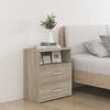 vidaXL Mesas de cabeceira 2 pcs 50x32x60 cm carvalho sonoma