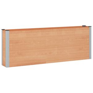 vidaXL Canteiro de jardim elevado Castanho 200 x 30 x 72 cm