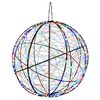 vidaXL Luz de Finial de Natal 750 LED Multicolorido &Oslash; 50 x 52 cm