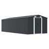 vidaXL Abrigo de jardim 257x580x181 cm metal antracite