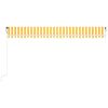 vidaXL Toldo retr&aacute;til autom&aacute;tico 500x300 cm amarelo e branco