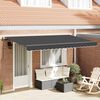 vidaXL Toldo Retr&aacute;til Manual Antracite 350 x 200 cm tecido