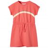 Vestido de crian&ccedil;a com cord&atilde;o cor coral 116