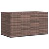 vidaXL Caixa para almofad&otilde;es de jardim 194x100x103 cm vime PE castanho
