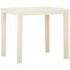 vidaXL Mesa de jardim 79x65x72 cm pl&aacute;stico branco