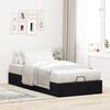 vidaXL Ottoman Bed Frame No Colch&atilde;o Preto 90x190 cm Veludo