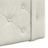 vidaXL Cabeceira Suspensa Creme 210 x 55 x 5 cm Veludo