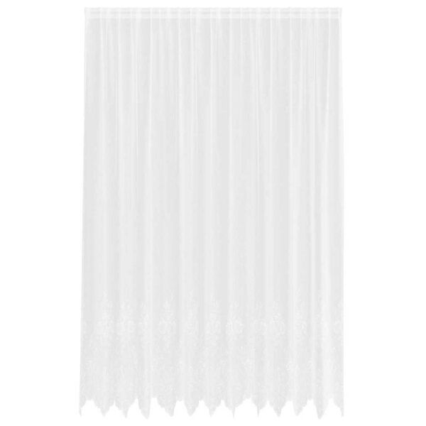 vidaXL Cortina de Renda com cortinas Branco 260 x 300 cm Poli&eacute;ster